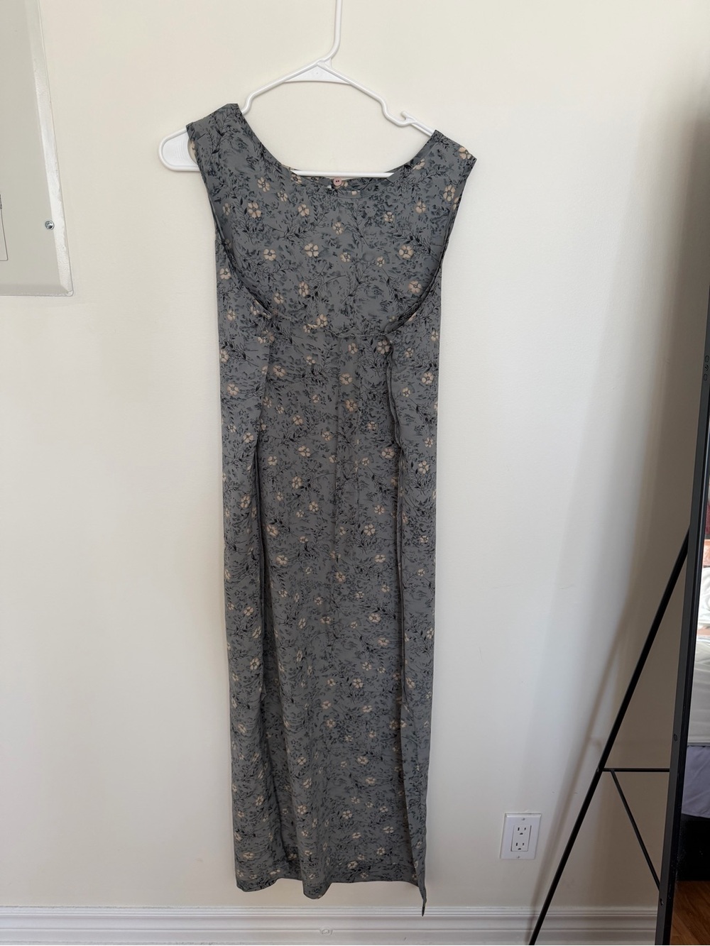 Norton McNaughton Grey Floral Maxi Dress